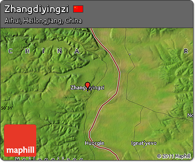 Satellite Map of Zhangdiyingzi