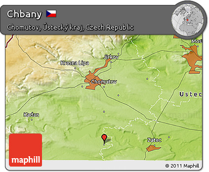 Physical 3D Map of Chbany