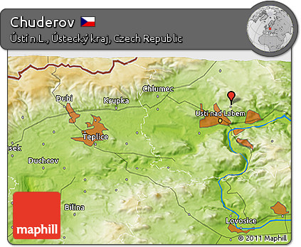 Physical 3D Map of Chuderov
