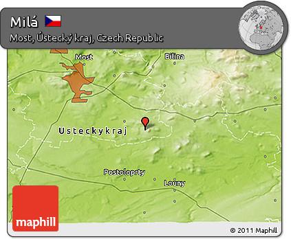 Physical 3D Map of Milá