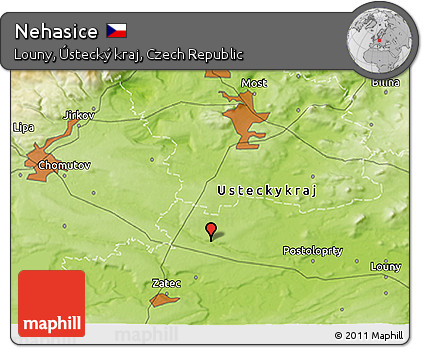 Physical 3D Map of Nehasice