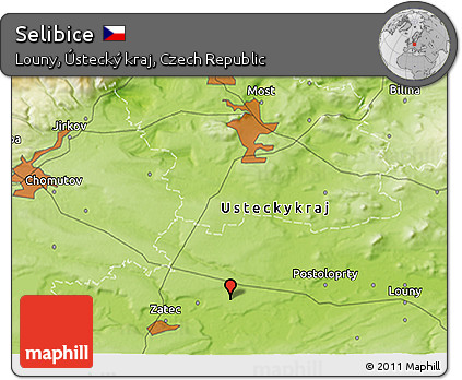 Physical 3D Map of Selibice