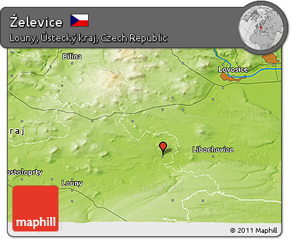 Physical 3D Map of Želevice
