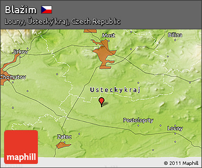Physical 3D Map of Blažim
