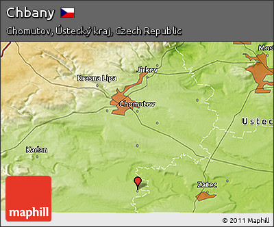 Physical 3D Map of Chbany