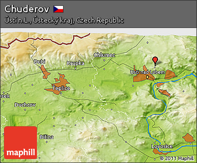 Physical 3D Map of Chuderov