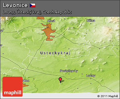 Physical 3D Map of Levonice