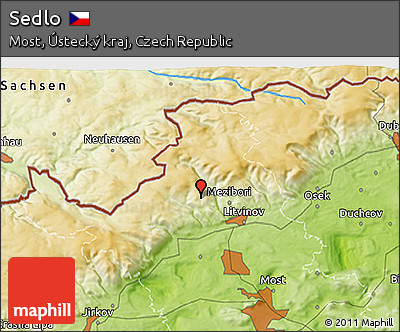 Physical 3D Map of Sedlo
