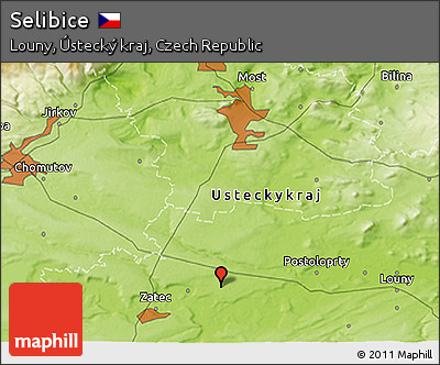 Physical 3D Map of Selibice