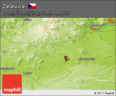 Physical 3D Map of Želevice