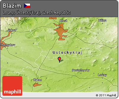 Physical 3D Map of Blažim