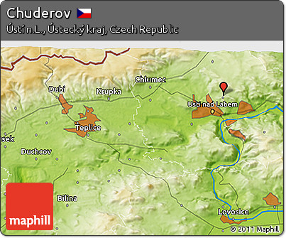 Physical 3D Map of Chuderov