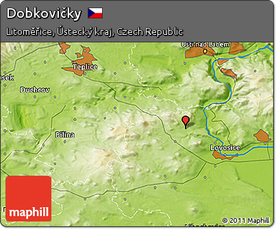 Physical 3D Map of Dobkovičky