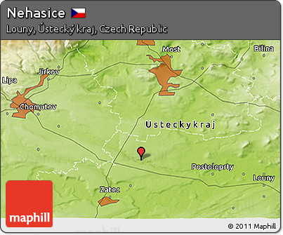 Physical 3D Map of Nehasice
