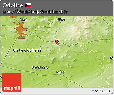 Physical 3D Map of Odolice