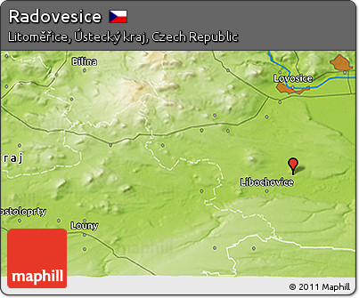 Physical 3D Map of Radovesice