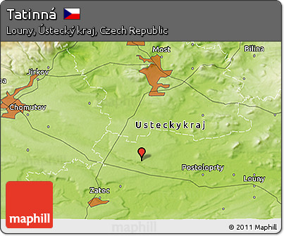 Physical 3D Map of Tatinná