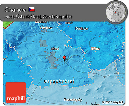 Political 3D Map of Chanov