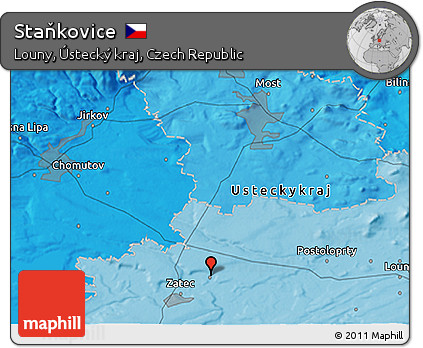 Political 3D Map of Staňkovice