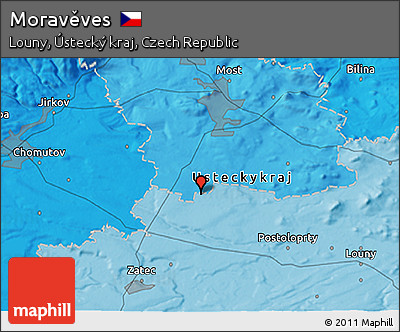 Political 3D Map of Moravěves