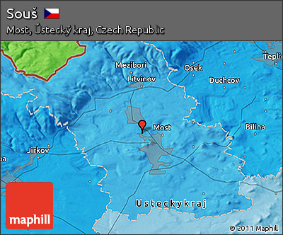 Political 3D Map of Souš