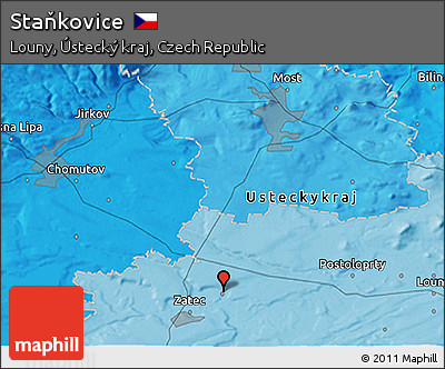Political 3D Map of Staňkovice