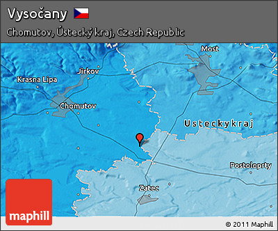 Political 3D Map of Vysočany