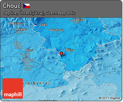 Political 3D Map of Chouč