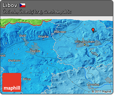 Political 3D Map of Libov