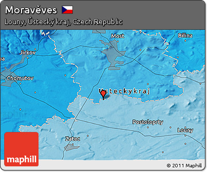 Political 3D Map of Moravěves