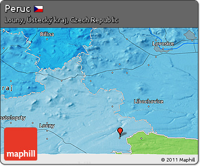 Political 3D Map of Peruc