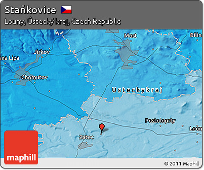 Political 3D Map of Staňkovice