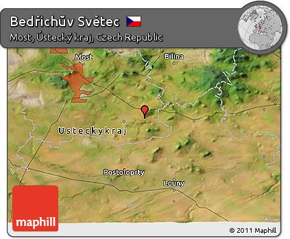 Satellite 3D Map of Bedřichŭv Světec