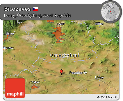 Satellite 3D Map of Bitozeves