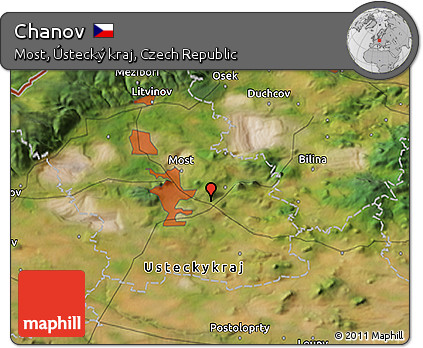 Satellite 3D Map of Chanov