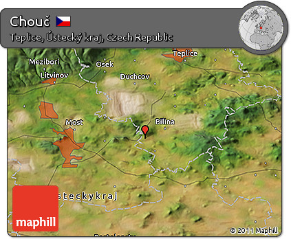 Satellite 3D Map of Chouč