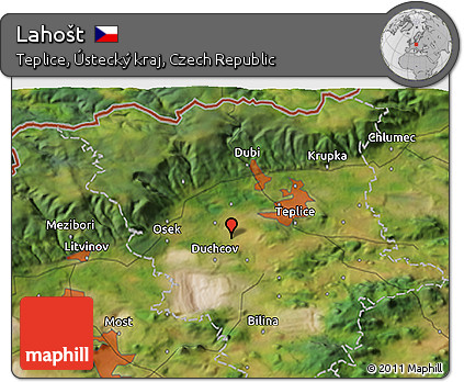 Satellite 3D Map of Lahošt