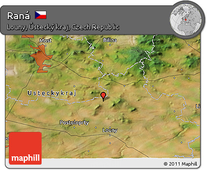 Satellite 3D Map of Raná
