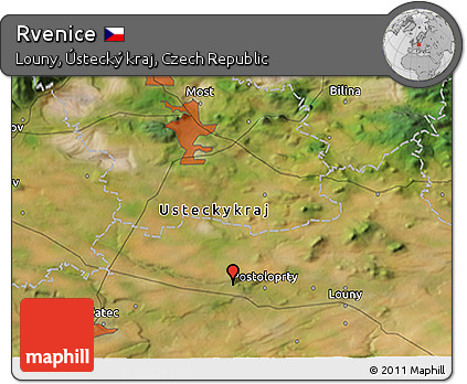 Satellite 3D Map of Rvenice