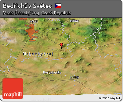 Satellite 3D Map of Bedřichŭv Světec