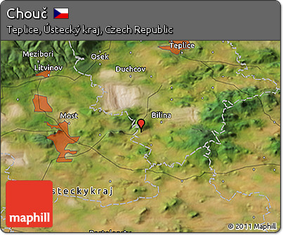Satellite 3D Map of Chouč
