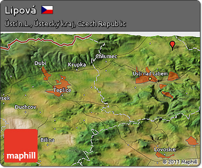 Satellite 3D Map of Lipová