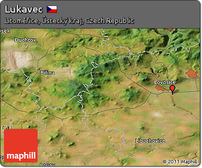 Satellite 3D Map of Lukavec