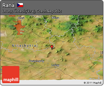 Satellite 3D Map of Raná