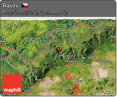 Satellite 3D Map of Rašov