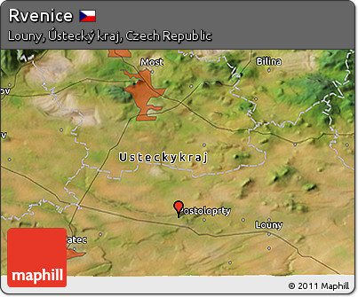Satellite 3D Map of Rvenice