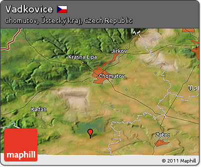 Satellite 3D Map of Vadkovice