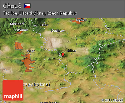 Satellite 3D Map of Chouč