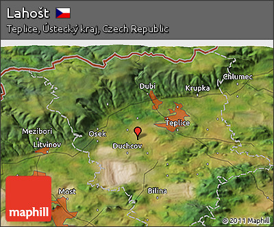 Satellite 3D Map of Lahošt