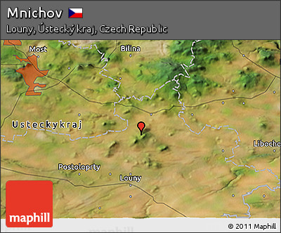 Satellite 3D Map of Mnichov